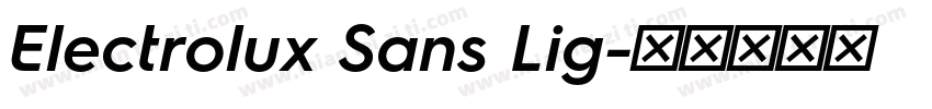Electrolux Sans Lig字体转换
